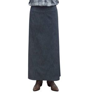 Baby'O Maxi Long Stretch Denim A-Line Skirt 14